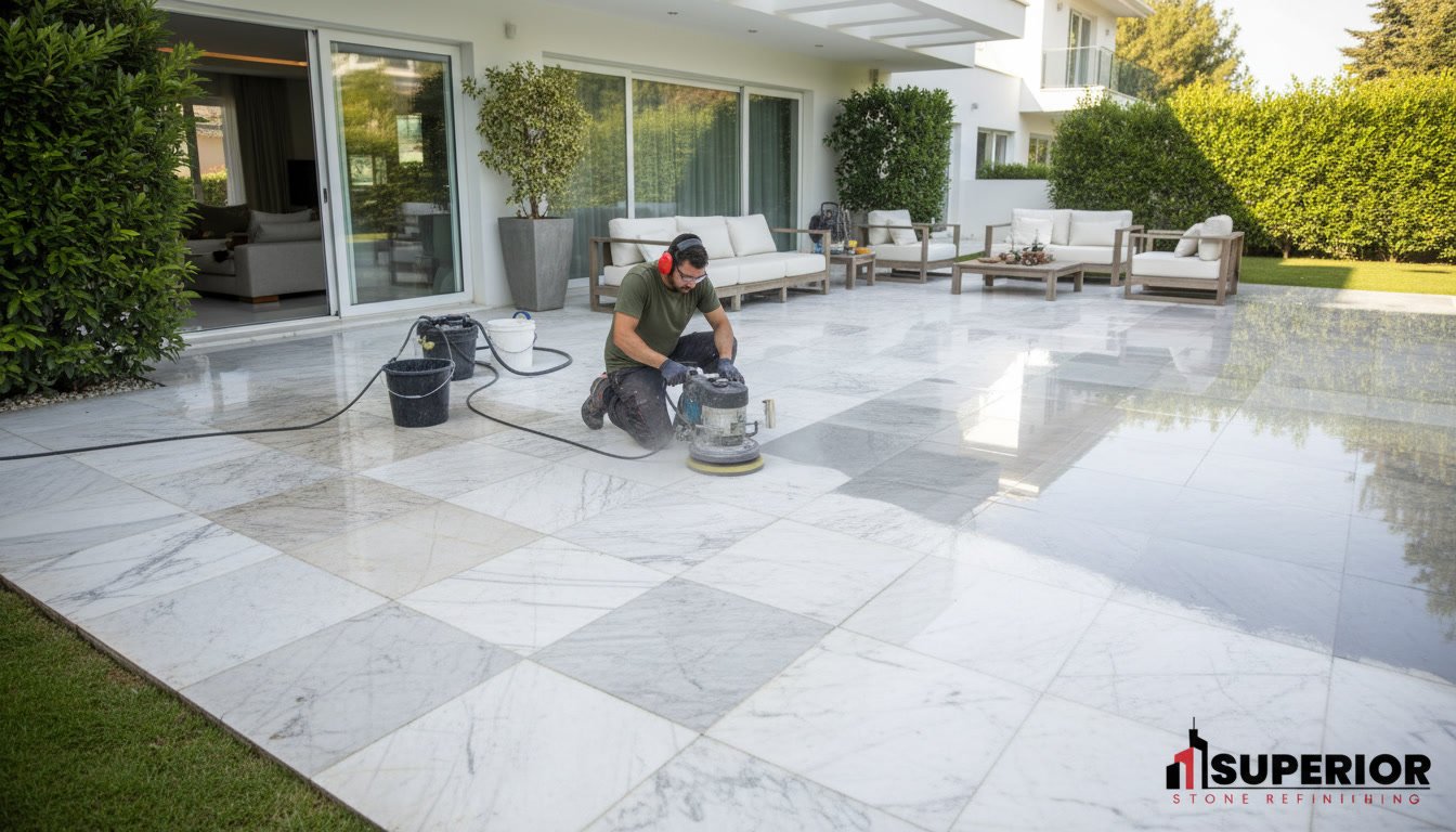 Marble Patio Refinishing